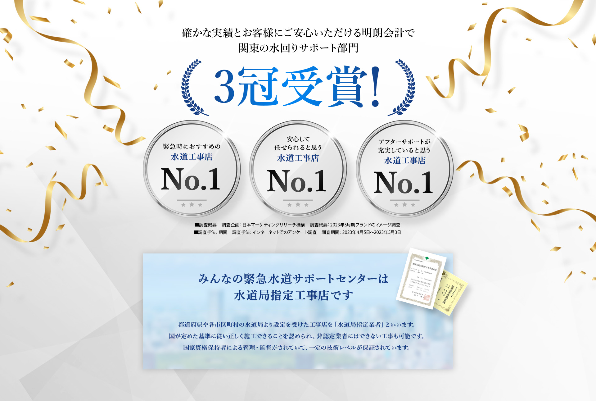3冠受賞!